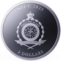 Niue 2 NZD Equilibrium 2023 1 Oz Silber Rckseite